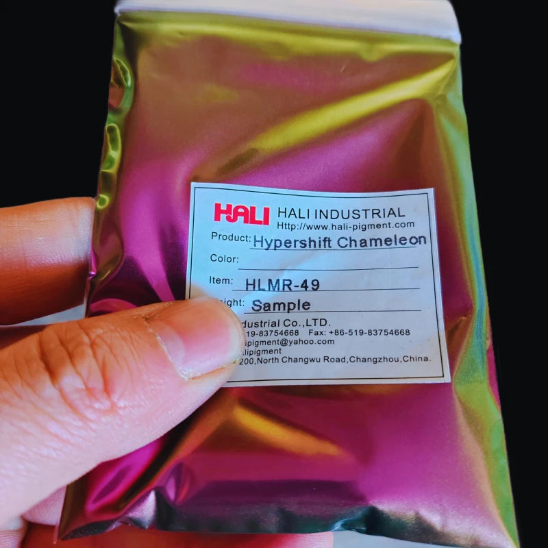 1G/Glas Super Chamäleon Automobilfarbe Pigmentpulver Hypershift Chamäleon Pigment Farbenwechsel Blau/Rot/Violett Artikel:HLMR-46