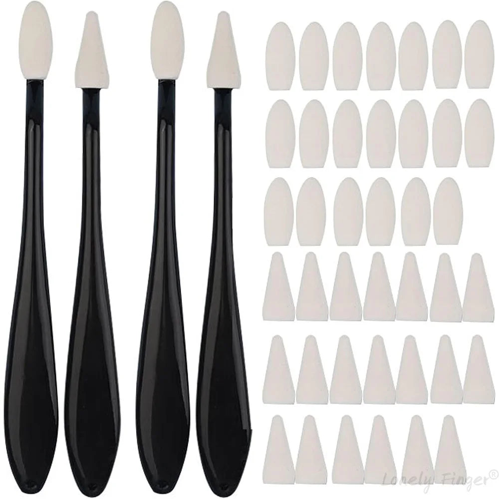 4pcs Paper Art Blending Stumps, Sketch Erase Sponge Wiper, 2 Head Types, 40 Replacement Sponge Wipes, Sketch Drawing Tools - Sun Studio
