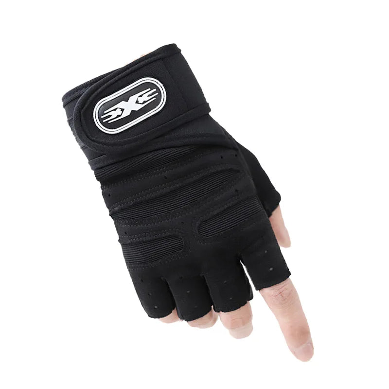 Gym Gloves, Gym Sports Gloves, Anti-slip and Breathable Gloves, Design Wrist Protective Gloves for Men and Women for Running - Sun Studio