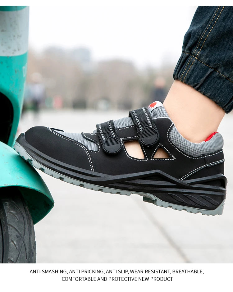 Summer Safety Shoes Men Construction Site Work Shoes Wear Resistant Anti Slip Breathable Sandals For Men Indestructible Shoes - Sun Studio