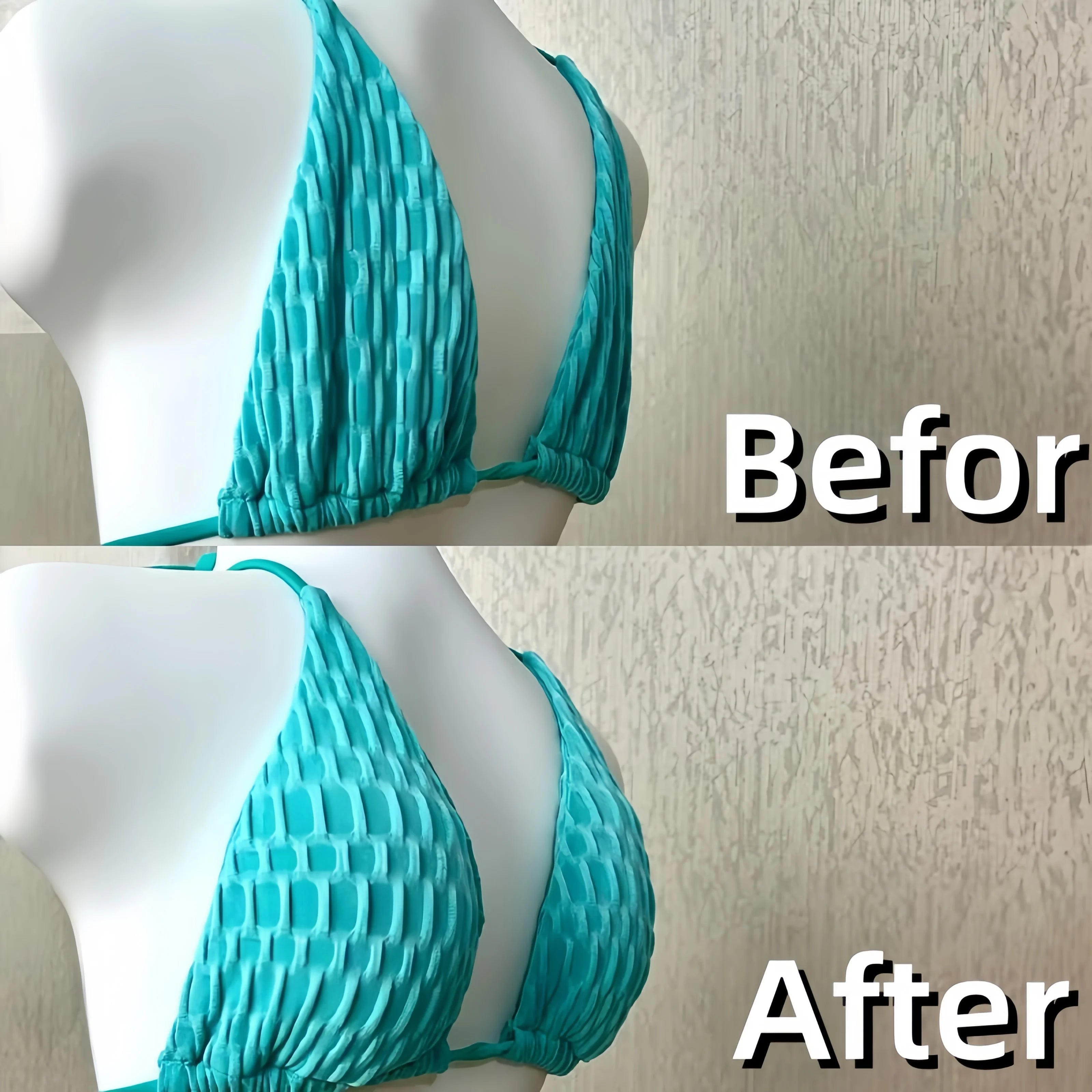 Bikini swimsuit chest pad insert, transparent, invisible, thick, cute silicone chest pad, waterproof, sweat proof - Sun Studio