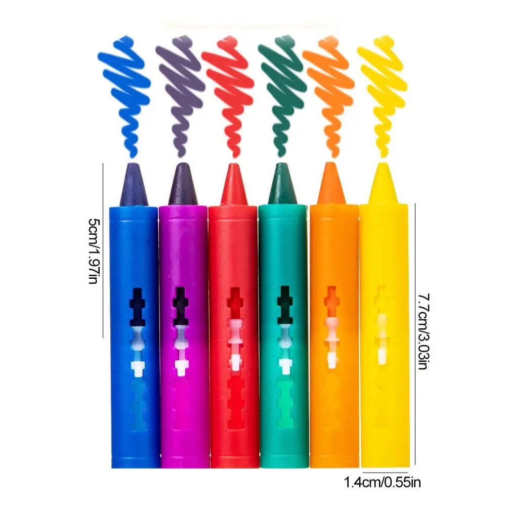 1 set Erasable Bathroom Crayon Washable Multicolor Doodle Pen Graffiti Toy Baby Kids - Sun Studio