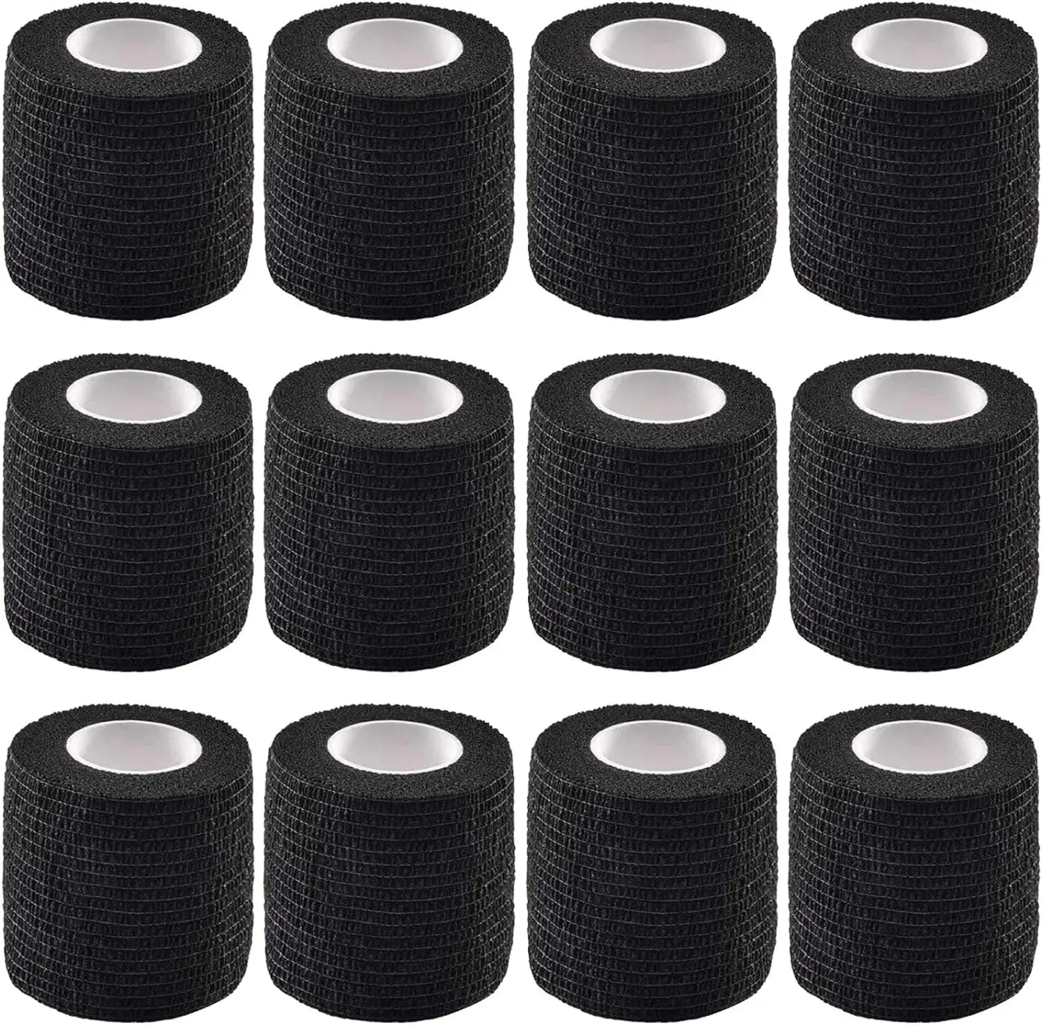 6/12/24 Black Tattoo Grip Bandage Cover Wraps Tapes Nonwoven Waterproof Self Adhesive Finger Wrist Protection Tattoo Accessories - Sun Studio