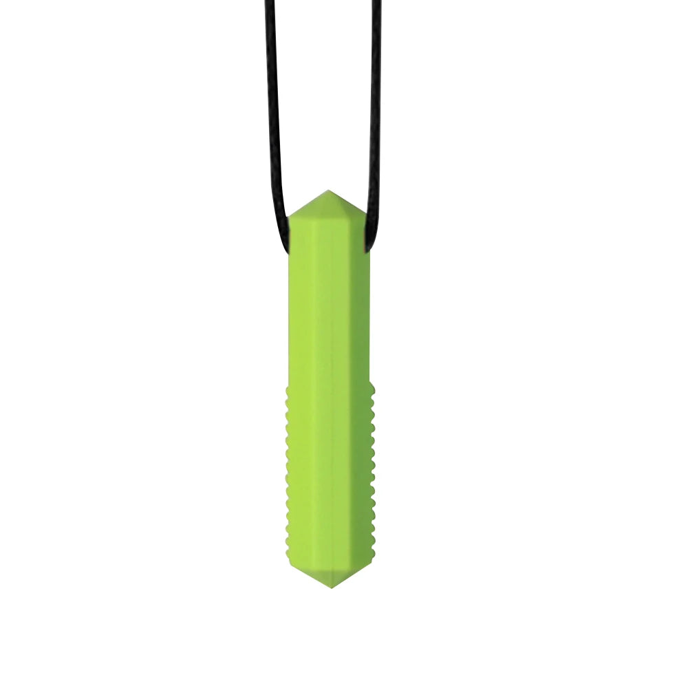 1pcs Silicone Teether Kids Chew Necklace Sensory Chewy Pendant Oral Motor Toys Therapy Tools for Autism ADHD chidren's goods - Sun Studio