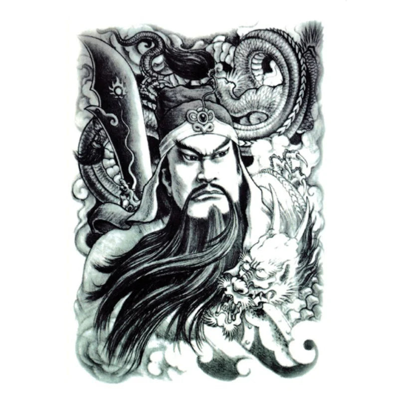 Temporary Large Back Tattoo Sticker Waterproof Cool Art FakeTattoo Sticker - Sun Studio