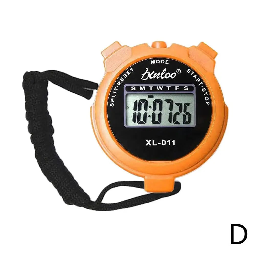 Portable Handheld Sports Stop Watch Digital Display Fitness Timer Counter 4Colors For Sports Stopwatch Chronograph - Sun Studio