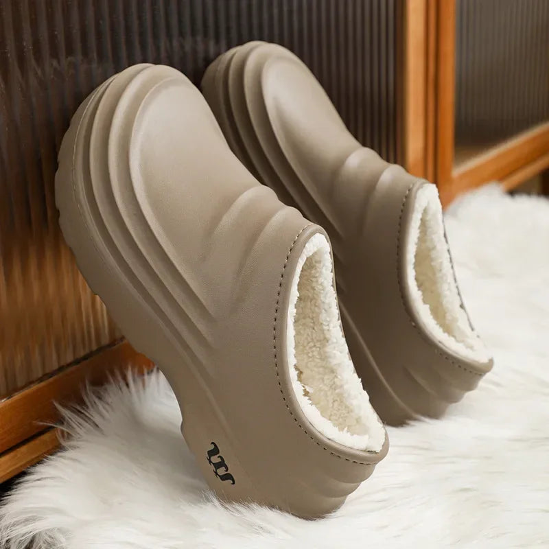 Waterproof Cotton Chef Shoes For Men Anti-Slip Work Footwear Warm Comfortable Kitchen Specialized Shoes With EVA Outsole - Sun Studio
