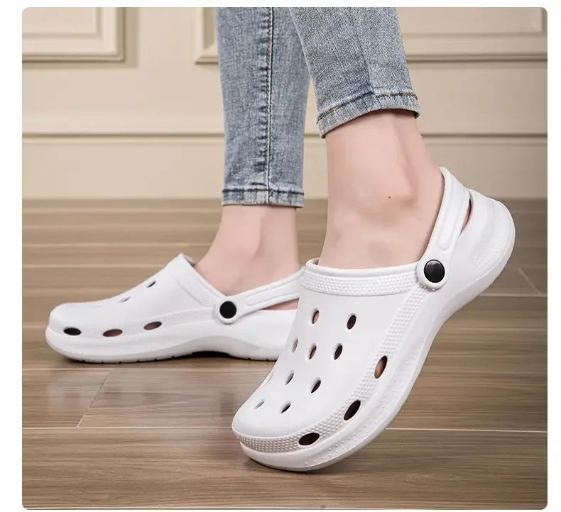 2026Summer Men Clogs Sandals Men's and Women's Leisure Slippers Beach Slides Home Garden Shoes Outdoor Sandals Plus Size46 47 48 - Sun Studio