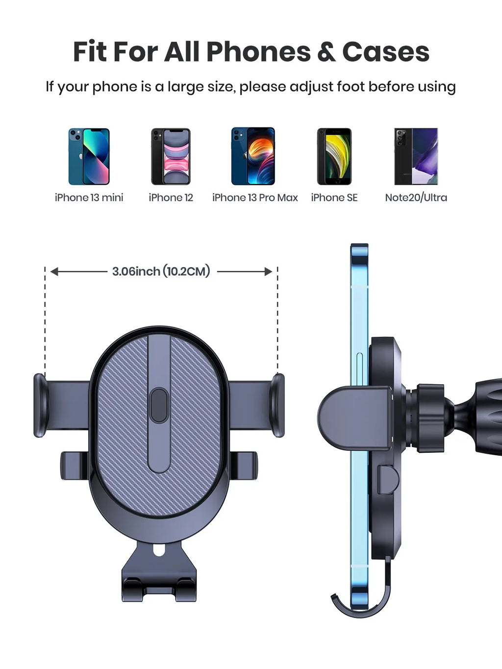 Universal Car Phone Holder 360° Rotatable Stand For Cell Phone Gravity Auto Phone Holder In Car Air Vent Clip Mount GPS Support - Sun Studio