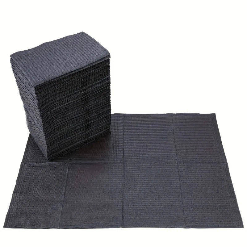 Black tattoo bib paper, hygienic personal dental bib waterproof tablecloth, suitable for tattoo supplies and artist studios - Sun Studio