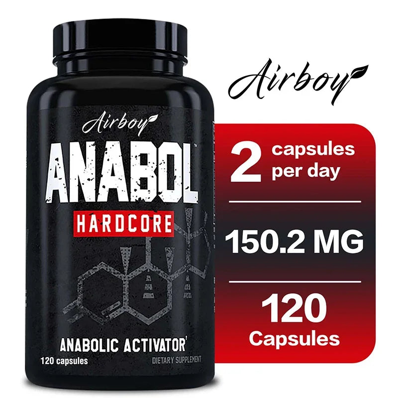 Anabol Hardcore Supplement - Anabolic Muscle Building Supplements That Promote Muscle Protein Synthesis and Increase Strength - Sun Studio