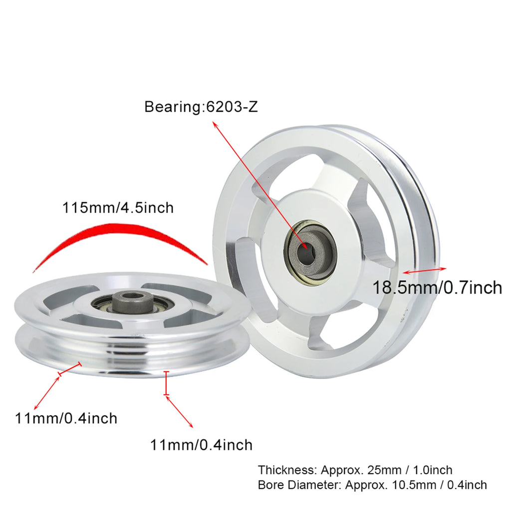 Home Gym Attachments Gym Pulley Aluminium Alloy Fitness Pulley Home Gym Attachments Part Exercise Strength Training Accessory - Sun Studio