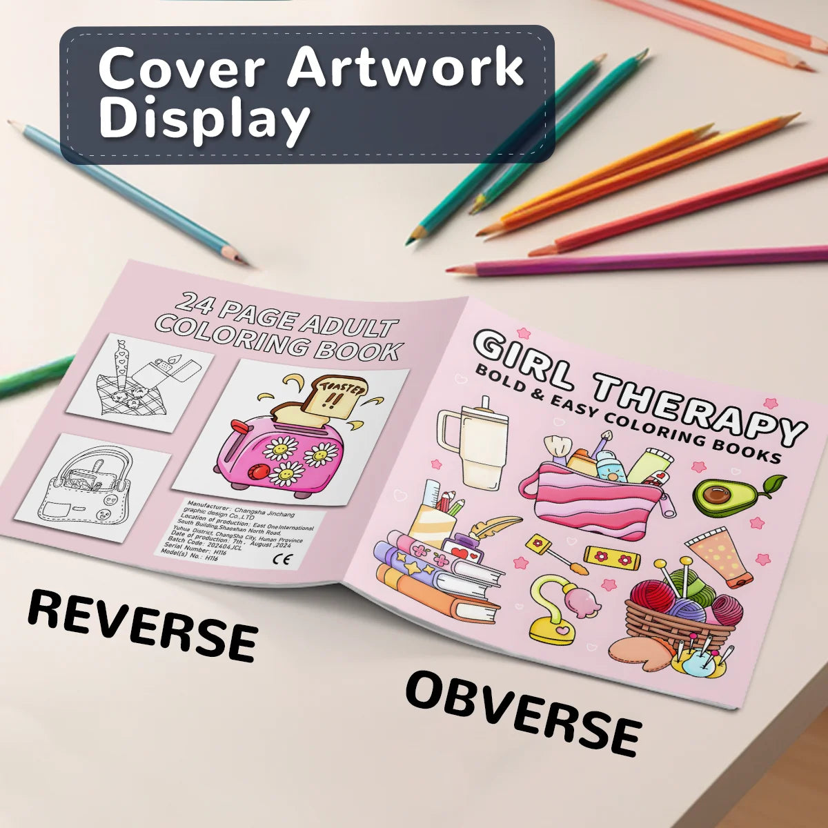Pink Coloring Book for Adults - Mindful Picture Book for Stress Relief and Relaxation Perfect Gift for Birthdays and Parties - Sun Studio