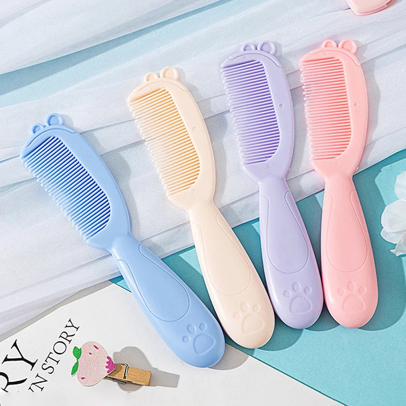 2 Pcs/Set Cute Kids Baby Small Hair Brush And Comb Set For Newborns & Toddlers Baby Brush Soft Bristles Baby Hair Care Gift - Sun Studio