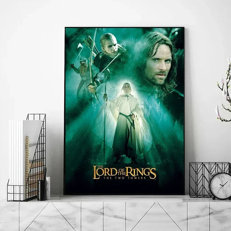 Retro Classic Movie T-The L-Lords of The R-Rings Poster Print Canvas Painting for Living Room Home Decor No Frame - Sun Studio