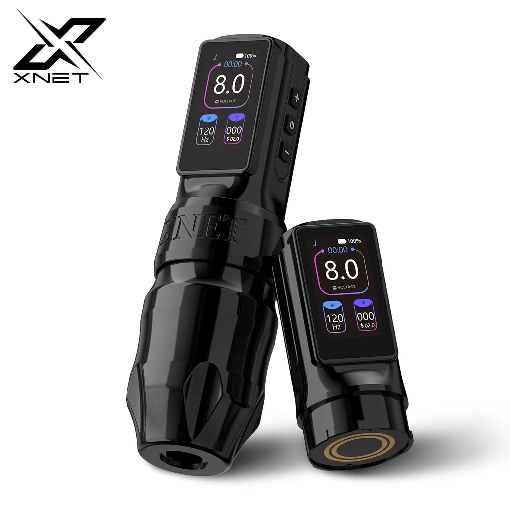 Xnet Titan Max Wireless Tattoo Machine Rotary Pen Coreless Motor 2400m Multi-Function Touchscreen Battery 1-12V for Artist Body - Sun Studio