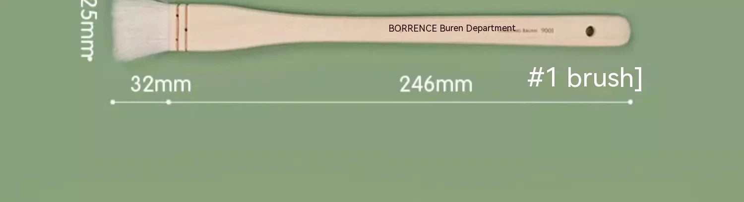 Borrence 1/2/3/5pcs Memory Nylon Paint Brushes Set for Acrylic Oil Drawing Watercolor Wooden Painting Brush Tools Art Supplies - Sun Studio