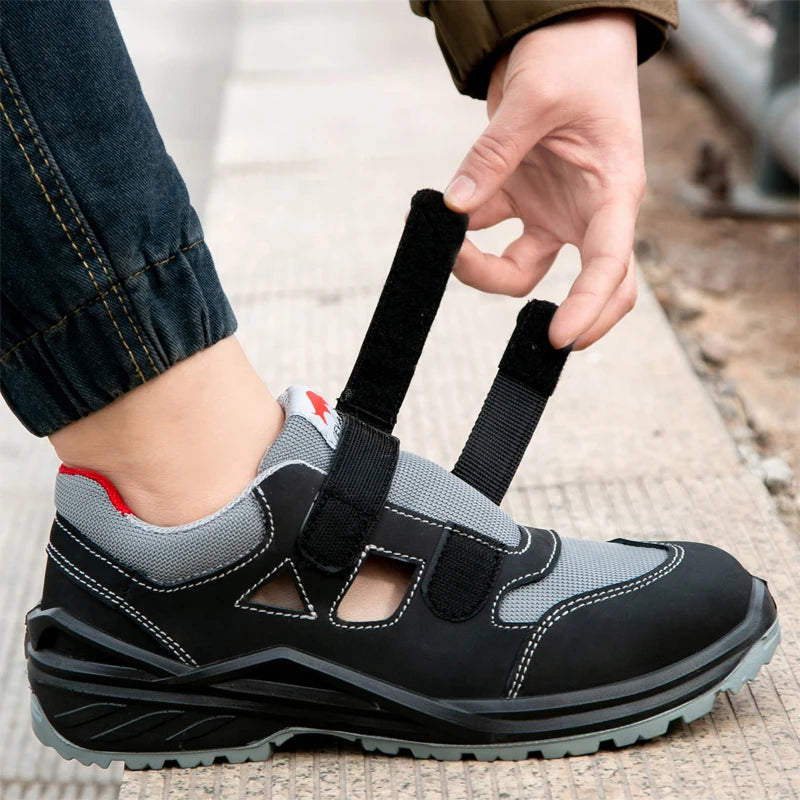 Summer Safety Shoes Men Construction Site Work Shoes Wear Resistant Anti Slip Breathable Sandals For Men Indestructible Shoes - Sun Studio