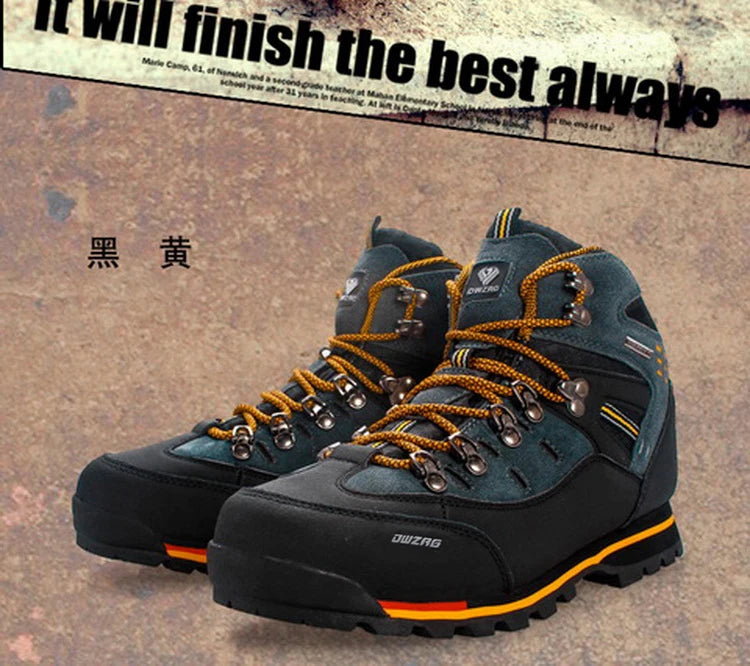 2026 Hohe Outdoor-Wanderschuhe für Männer, Winter, Bergsteigen, Trekkingstiefel, hochwertige Outdoor-Mode, lässige Schneestiefel