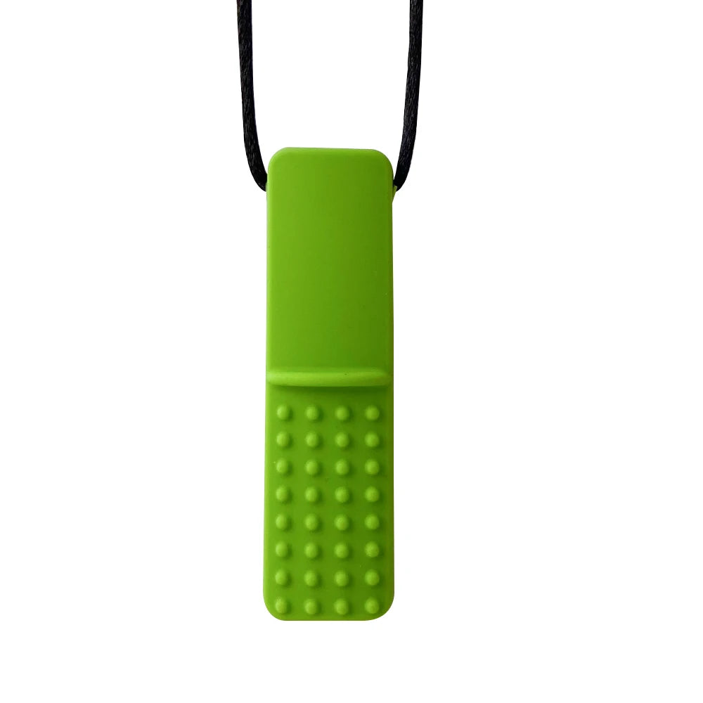 1pcs Silicone Teether Kids Chew Necklace Sensory Chewy Pendant Oral Motor Toys Therapy Tools for Autism ADHD chidren's goods