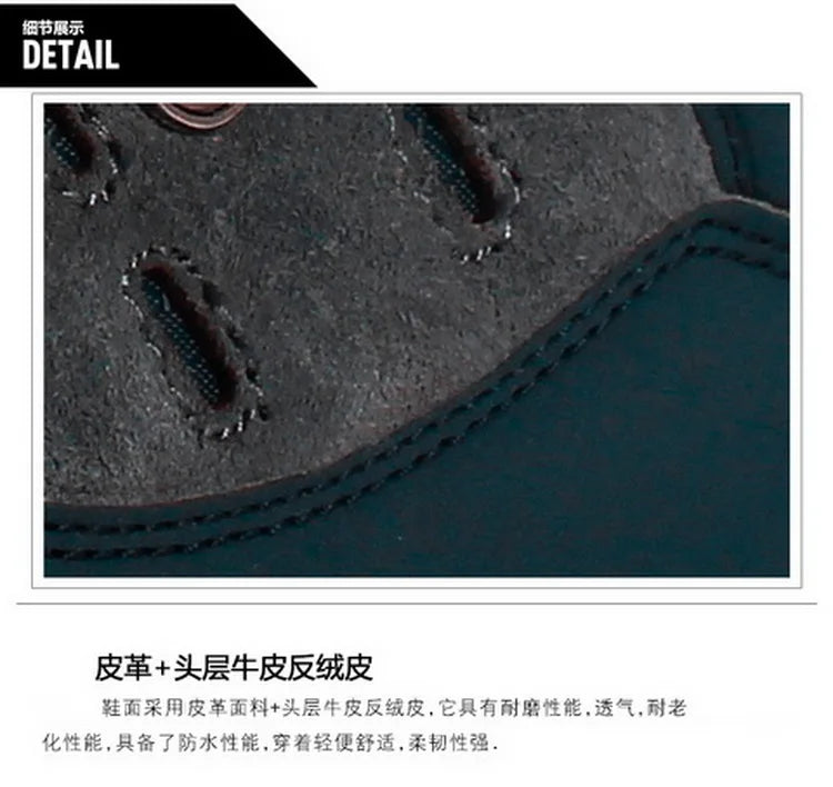 2026 High Gang Outdoor Hiking Shoes Men Winter Mountain Climbing Trekking Boots Top Quality Outdoor Fashion Casual Snow Boots - Sun Studio