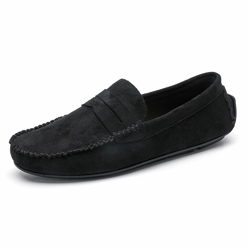 Trend Wildleder Herren Lässige Schuhe Atmungsaktiver Komfort Slip-On Herren Fahr Schuhe Mode Herren Bequeme Schuhe Luxus Marke Mokassins