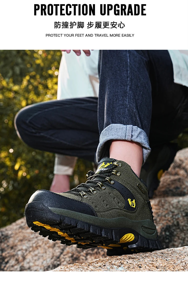 New Couples Outdoor Mountain Desert Climbing shoes Men Women Ankle Hiking Boots Fashion Classic Trekking Footwear - Sun Studio
