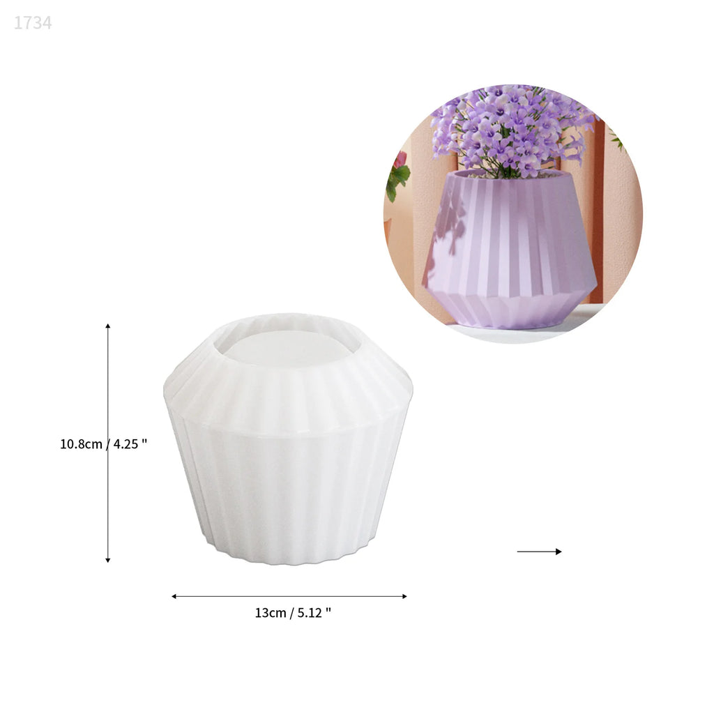 DIY Epoxy Resin Table Night Lamp Silicone Mold with Diamond Pattern Crystal Lamp Resin Mold Plant Pot Mold Home Decoration Craft - Sun Studio