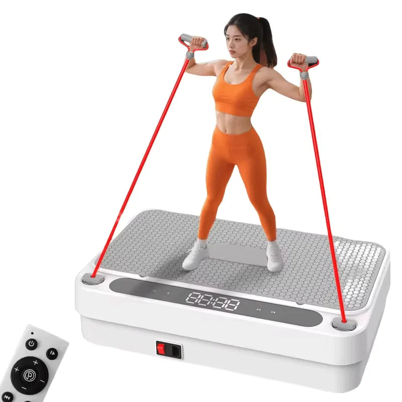 Fitness Body Vibration Plate Abs Material Workout Fitness Fat Vibrator Platform - Sun Studio
