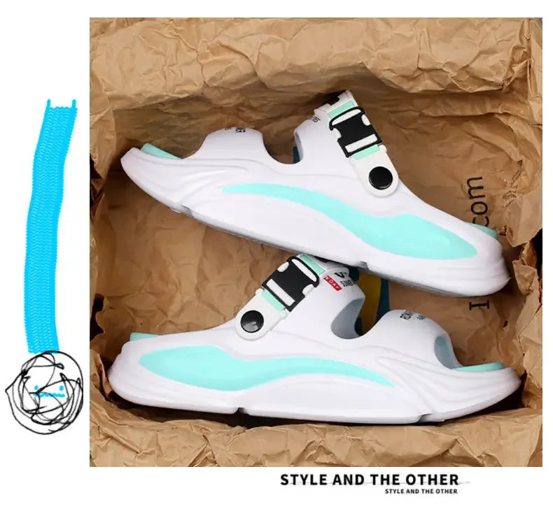 Men Summer Comfortable Beach Sandals Male Outdoor Flip Flops Thick Soft Clogs Casual Man Water Garden Shoes Women Beach Slippers - Sun Studio