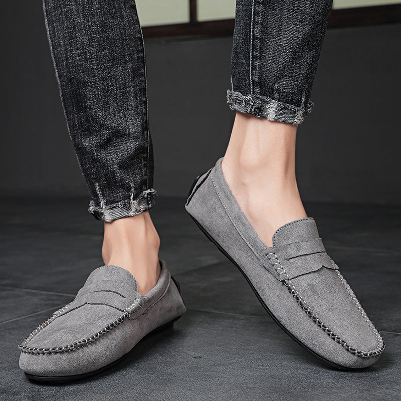 Trend Wildleder Herren Lässige Schuhe Atmungsaktiver Komfort Slip-On Herren Fahr Schuhe Mode Herren Bequeme Schuhe Luxus Marke Mokassins