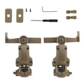 BOOIU Tactical Headset Holder Multi-angle Rotation Airsoft Shooting Headphone Bracket CORE ARC Wendy Mlok Rail Guide Rail Helmet - Sun Studio