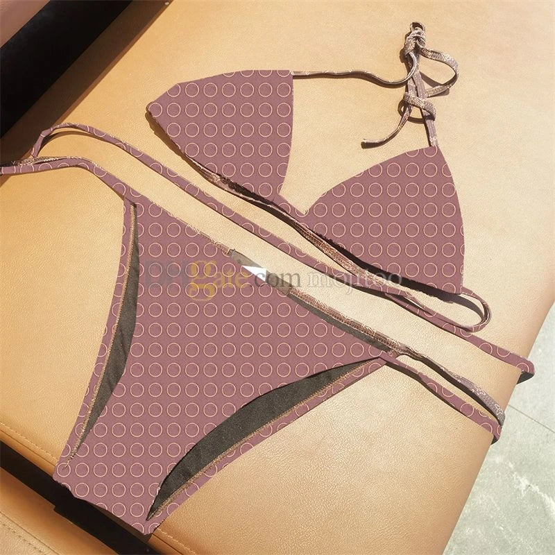 2025 Summer New Women's Slimming Swimsuit Sexy Beach Vacation Printed Strap Bikini - Sun Studio