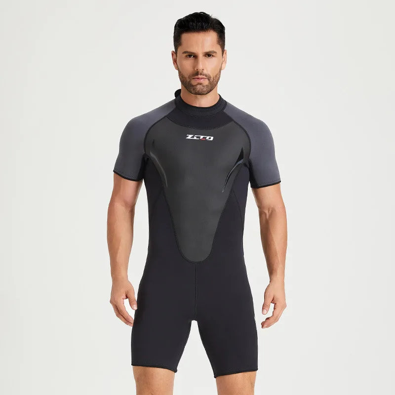 3MM Neoprene Wetsuit Short Sleeve Surfing  Men Keep Warm Swimsuit Scuba Free Diving Suit Snorkeling Suits Women Swimwear - Sun Studio