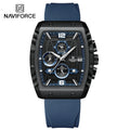 NAVIFORCE Kreative Fassförmige Zifferblatt Männer Uhren Rauchsilica Armband Wasserdichte Quarz Chronograph Datum Anzeige Männliche Armbanduhr