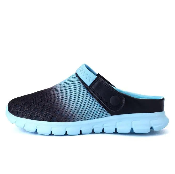 Plus Size 36-46 Mens Sandals Summer Garden Shoes Mesh Slippers Soft Bottom Beach Clogs Womens Slip-On Solid Breathable Zapatos 3 - Sun Studio