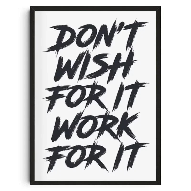 Gym Wall Art Poster Gym Inspirational Poster Home Gym Wall Decoration Gym Slogan Canvas Printing Decorative Painting Frameless - Sun Studio