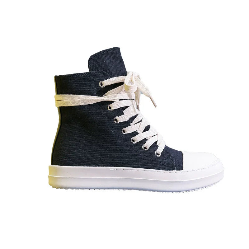Marken Herren Schuhe Freizeit Canvas Distressed Flats Hohe bis Knöchel Stiefel Frauen Owens Vintage Original Luxus Designer Sneakers