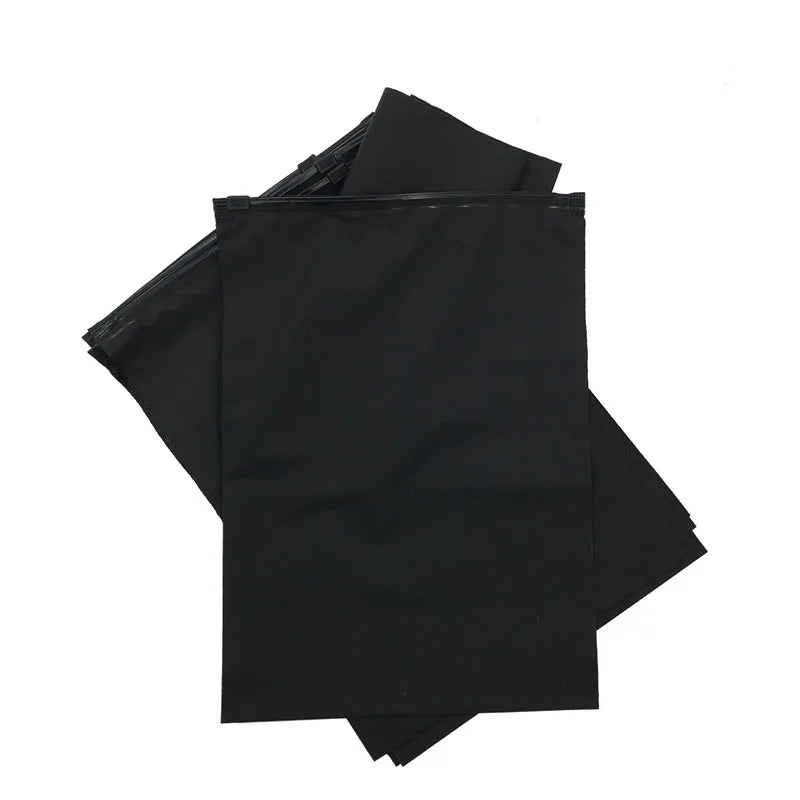 TETP 50Pcs Black/Pink/Beige Frosted Zipper Bag Home T-shirt Pants Swimsuit Packaging Storage Wholesale For Small Business - Sun Studio