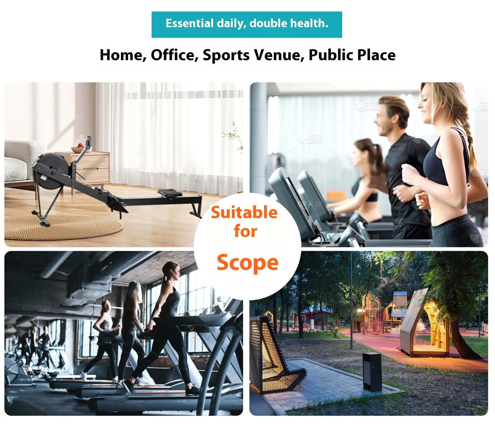 Training Fitness Gym Equipment Air Rower Rowing Machine Weight Loss And Body Shaping - Sun Studio