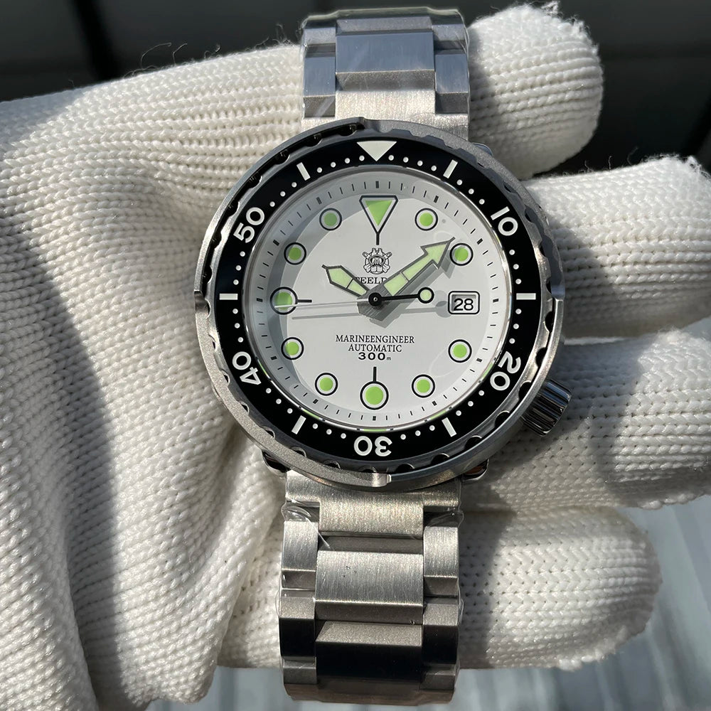 STEELDIVE SD1975 Luxus Automatikuhren Herren Taucheruhr 30Bar Wasserdicht Leuchtende Uhr Saphirglas Mechanische Armbanduhr