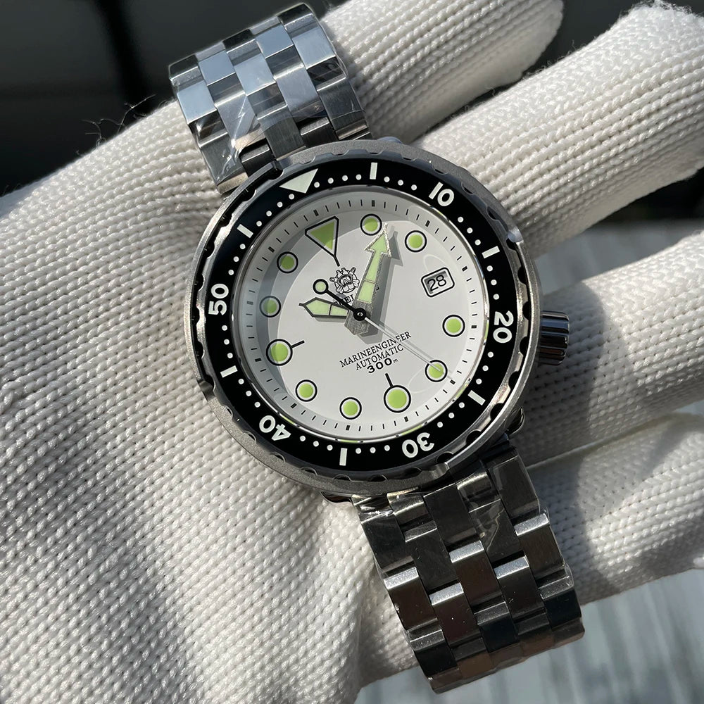 STEELDIVE SD1975 Luxus Automatikuhren Herren Taucheruhr 30Bar Wasserdicht Leuchtende Uhr Saphirglas Mechanische Armbanduhr