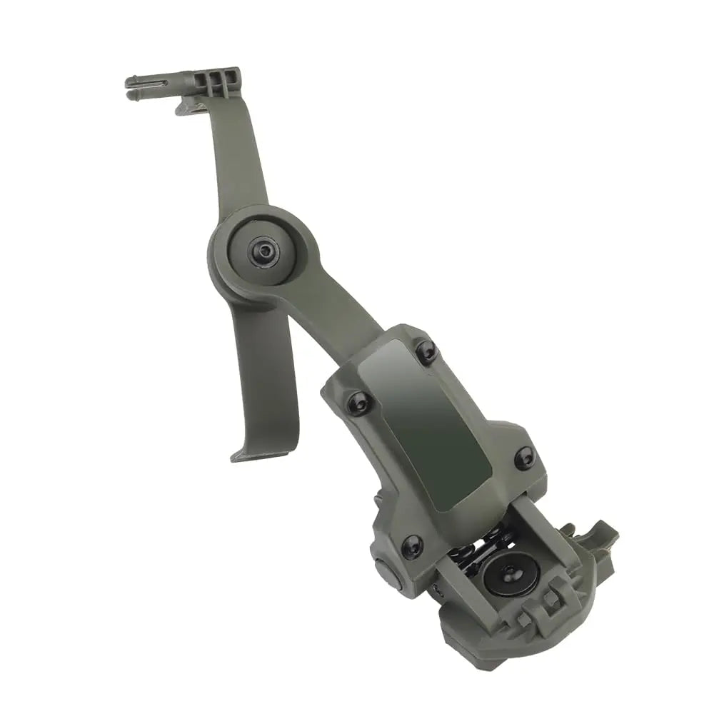 BOOIU Tactical Headset Holder Multi-angle Rotation Airsoft Shooting Headphone Bracket CORE ARC Wendy Mlok Rail Guide Rail Helmet - Sun Studio