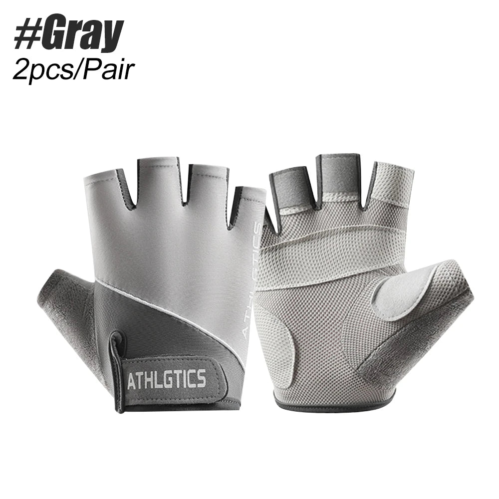Gym Gloves for Men Women Fitness Weight Lifting Wristband Gloves Body Building Training Sports Exercise Cycling Glove Shockproof - Sun Studio