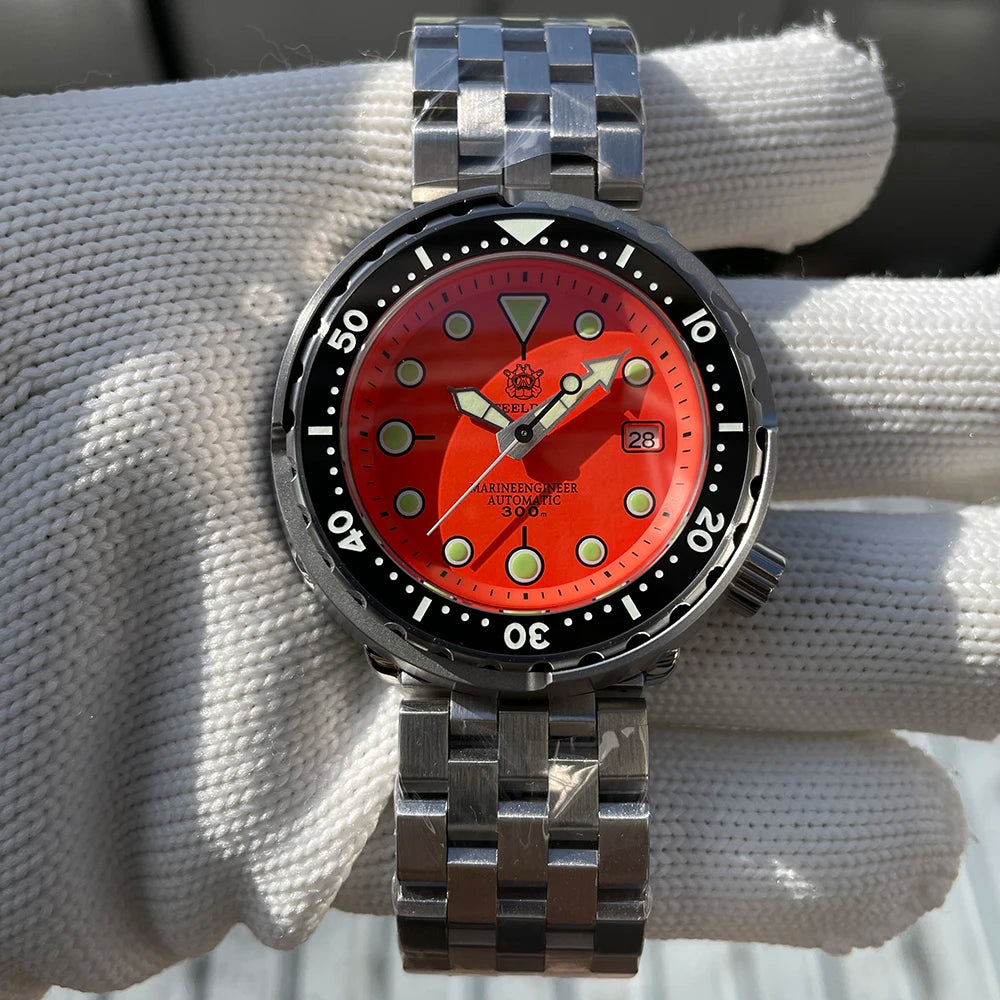 STEELDIVE SD1975 Luxus Automatikuhren Herren Taucheruhr 30Bar Wasserdicht Leuchtende Uhr Saphirglas Mechanische Armbanduhr