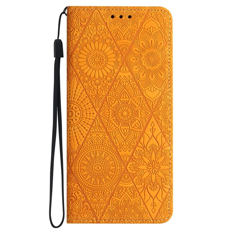 For Xiomi Redmi 9 9A 9T Case Mandala Totem Pattern Leather Flip Magnet Case for Etui Xiaomi Redmi 9 9T 9A 9C NFC 9AT Phone Cover - Sun Studio