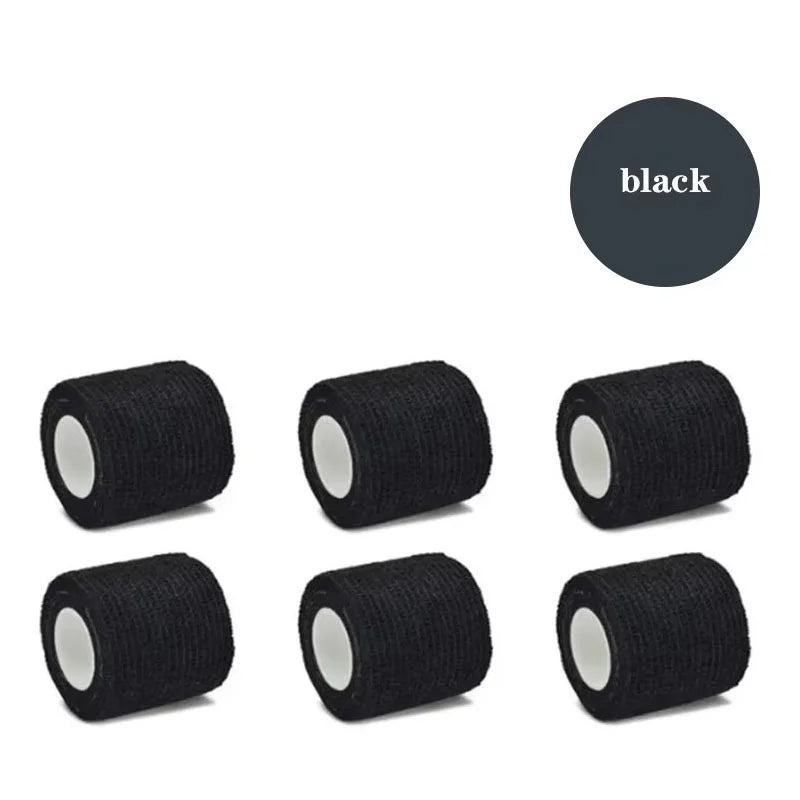 1/6pcs 5cmx4.8m Disposable Tattoo Bandage Sport Wrap Tape Self Adhesive Elastic Bandage Colors Tape Tattoo Accessories - Sun Studio