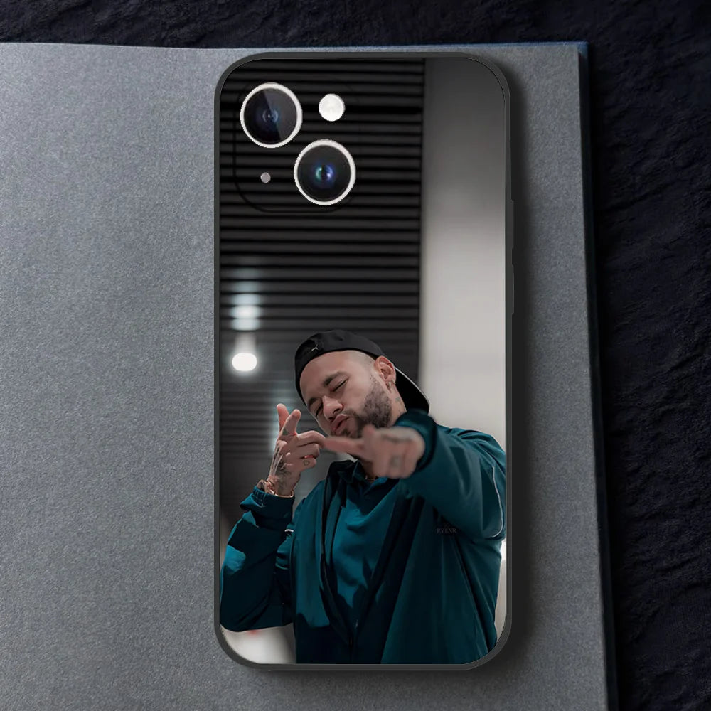 For N-Neymar Football 10 Phone Case For Iphone 16 15 11 13 14 Pro Max 7 8 Plus X Xr Xs Max 12mini Black Shell Cover Case - Sun Studio