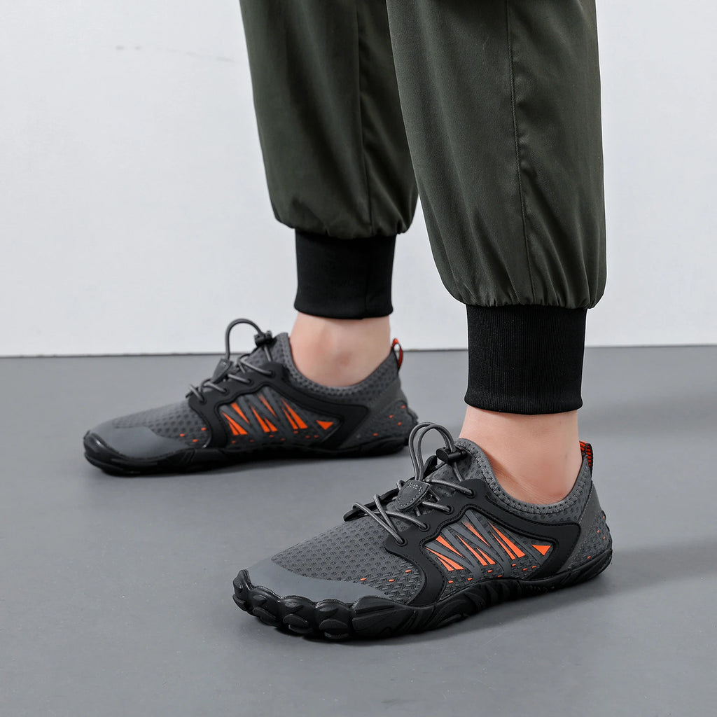 Wide Barefoot Shoes for Womens Mens Outdoor Running Zero Drop Casual Sneaker Minimalist Shoes - Sun Studio