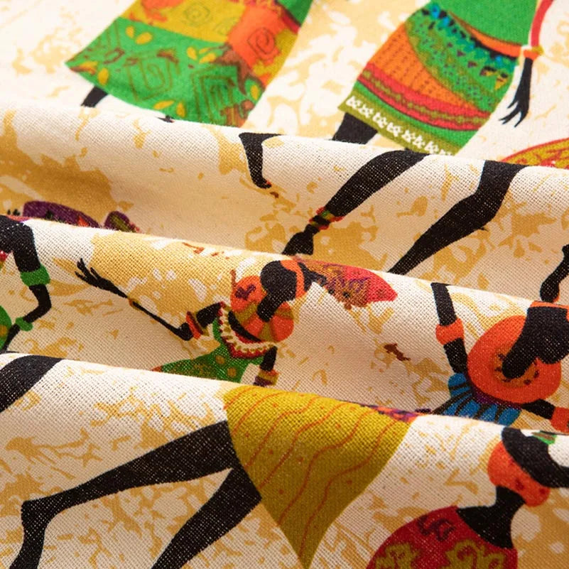 Bohemian Stoff Ethnisch Vintage Retro Boho Bedruckte Baumwolle Leinen Wohnkultur Polstertextil